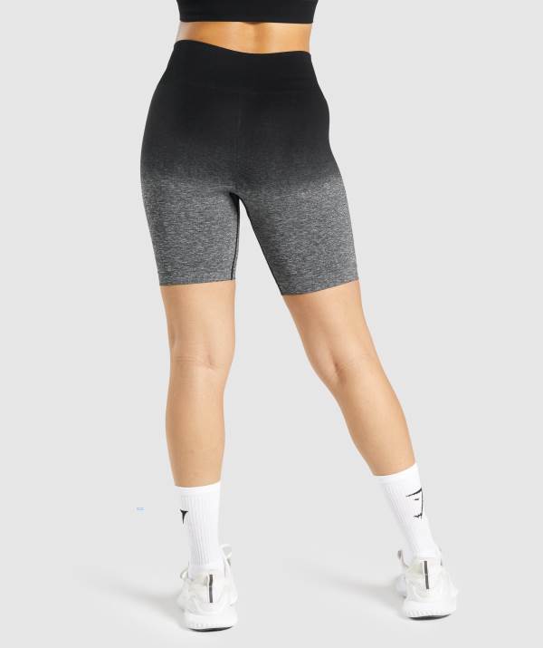 Damske Šortky Gymshark Adapt Ombre Seamless Čierne | TW9031647